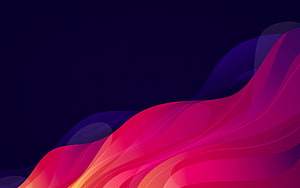 Vibrant Abstract Flowing Waves in Pink and Purple on Dark Background HD wallpaper