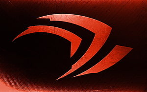 Nvidia Grunge Logo on Dark Textured Background with Red and Black Tones HD wallpaper