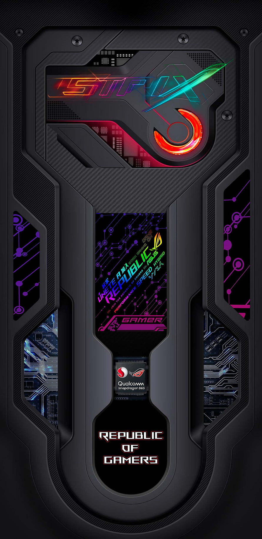 ASUS ROG Strix Gaming Phone with Qualcomm Snapdragon 865 and RGB Lighting HD phone wallpaper