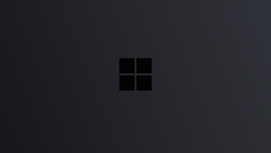 Windows 10 Minimalist Dark Grey Logo Wallpaper HD wallpaper