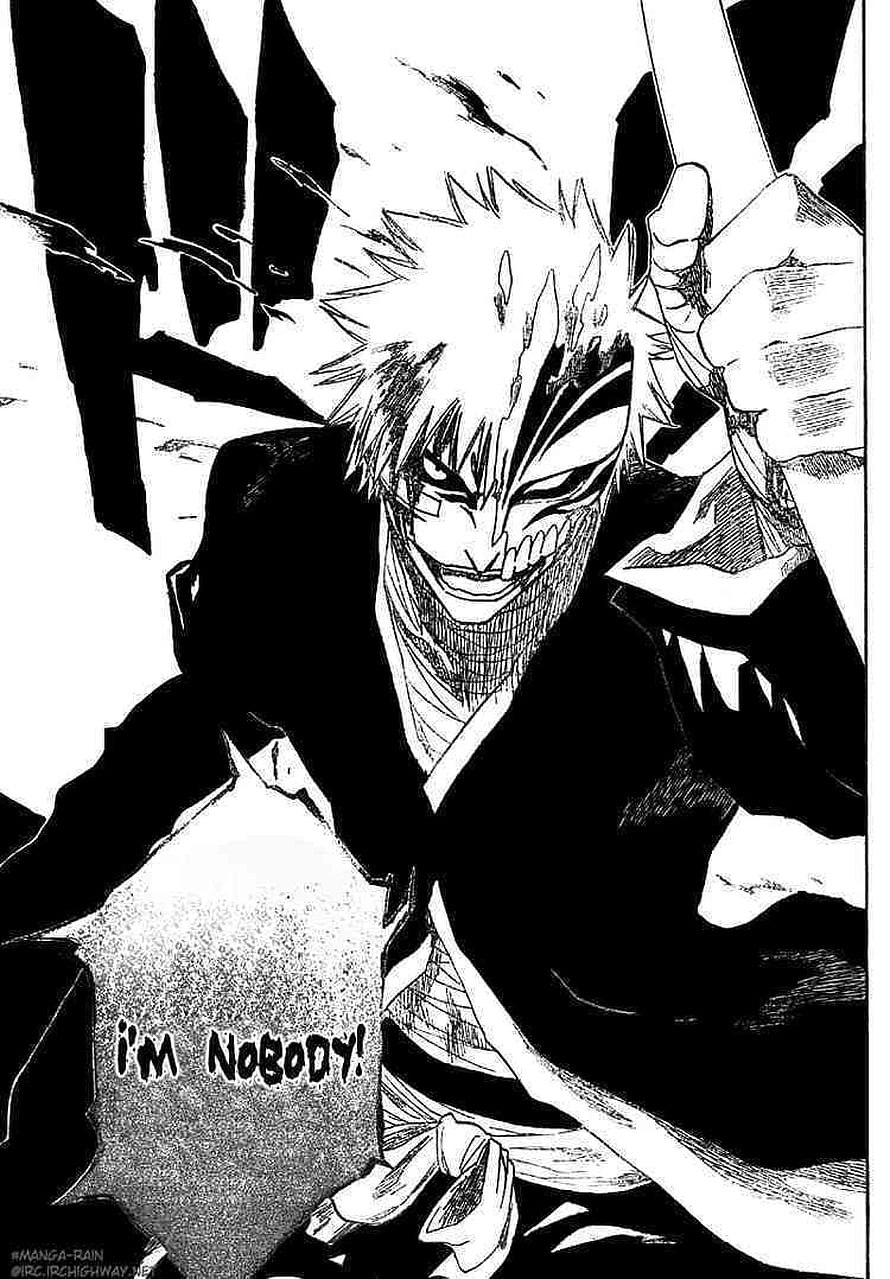 Ichigo Kurosaki in Bankai Form from Bleach Manga Panel HD phone wallpaper