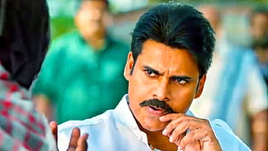 Pawan Kalyan Intense Close-Up in White Shirt with Dramatic Expression HD wallpaper