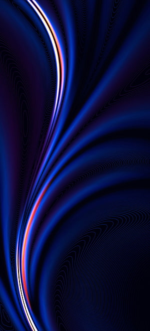 Realme 8 Pro Abstract Blue Neon Wave Wallpaper with Flowing Light Streaks HD phone wallpaper
