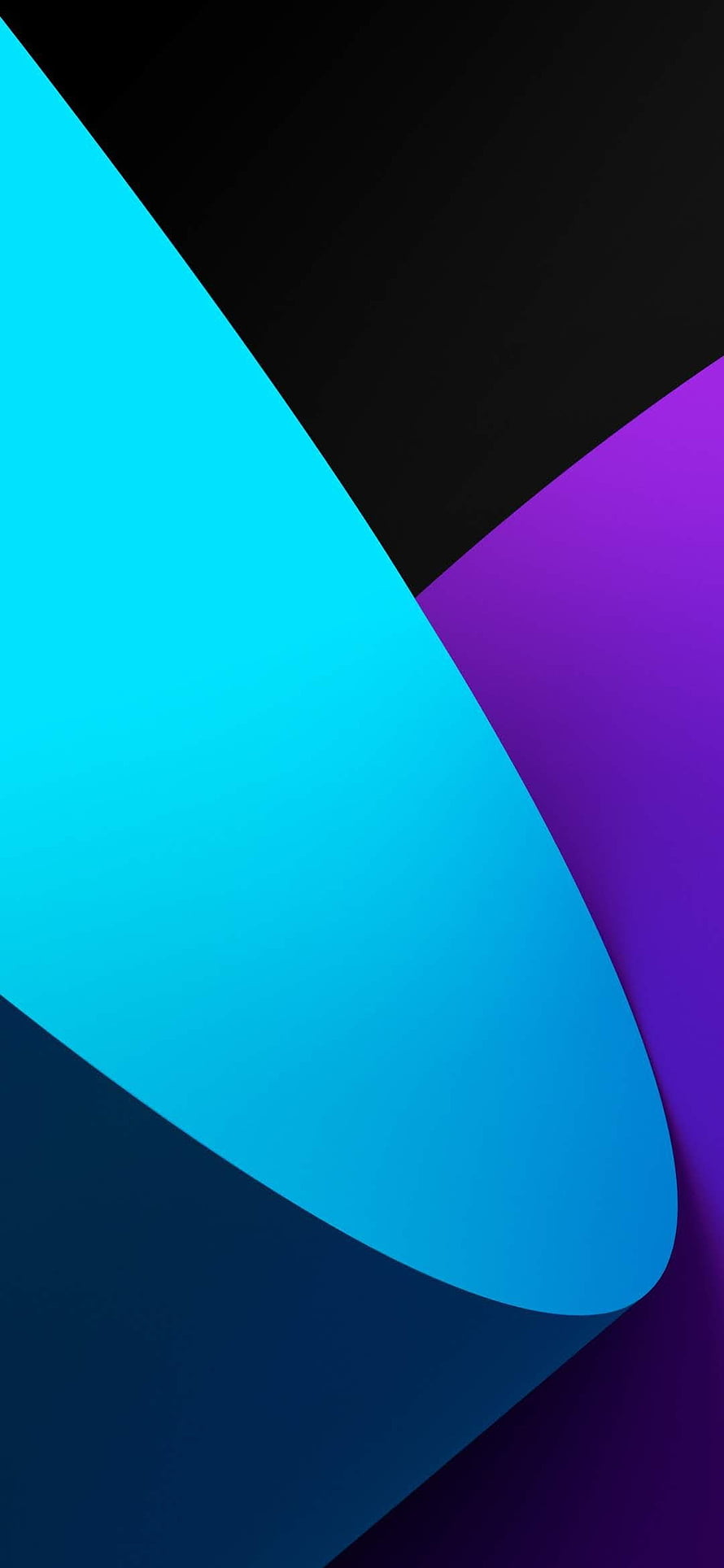Realme 6 Pro and 6i Abstract Geometric Wallpaper with Cyan and Purple Shapes HD phone wallpaper