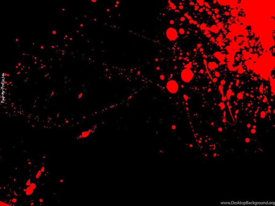 Red Blood Splatter on Black Background Abstract Texture Wallpaper HD wallpaper