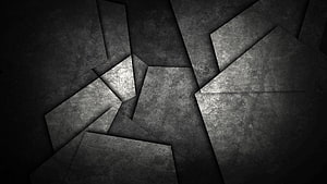 Dark Geometric Concrete Texture with Abstract Shattered Stone Panels HD wallpaper