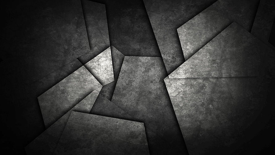 Dark Geometric Concrete Texture with Abstract Shattered Stone Panels HD wallpaper