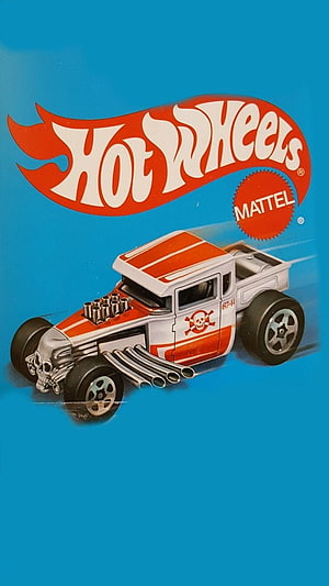 Hot Wheels Bone Shaker Retro Series Die-Cast Toy Car with Skull Grille and Orange Stripes HD phone wallpaper