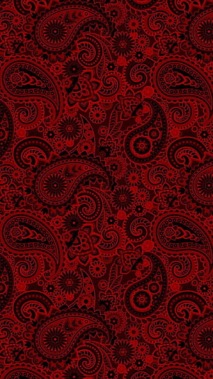 Dark Red Paisley Pattern with Intricate Floral Motifs and Swirls HD phone wallpaper