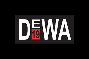 Dewa 19 Band Logo Minimalist Black and Red Typography Design HD wallpaper