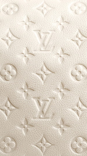 Louis Vuitton White Embossed Leather Monogram Pattern Texture HD phone wallpaper