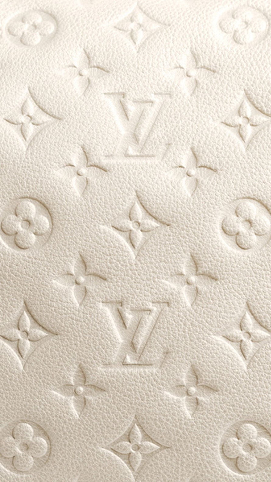 Louis Vuitton White Embossed Leather Monogram Pattern Texture HD phone wallpaper