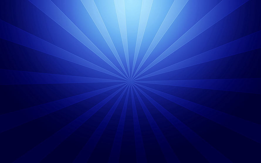 Deep Blue Radial Light Rays Abstract Geometric Background HD wallpaper