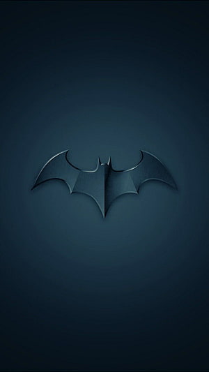 Batman Emblem on Dark Blue Background with Subtle Metallic Texture and Minimalist Design, BATMAN ideas. batman, batman , batman art, Blue Batman Logo HD phone wallpaper
