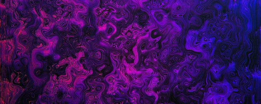 Vibrant Purple and Blue Swirling Abstract Fluid Art Pattern HD wallpaper