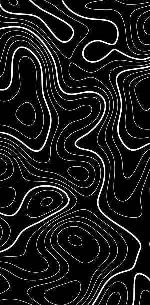 Abstract Topographic Contour Lines on Black Background Minimalist Pattern HD phone wallpaper