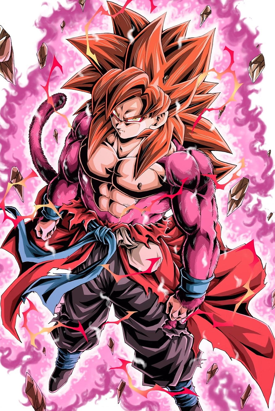 Xeno Gogeta Super Saiyan 4 Limit Breaker Dragon Ball Anime Character Art HD phone wallpaper