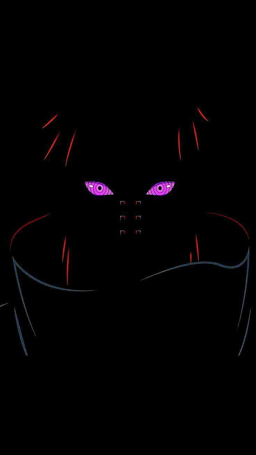 Sasuke Uchiha Sharingan Eyes in Dark Shadow Anime Style HD phone wallpaper