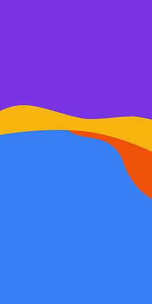 Vibrant Abstract Minimalist Landscape with Purple Sky and Blue Water HD phone wallpaper