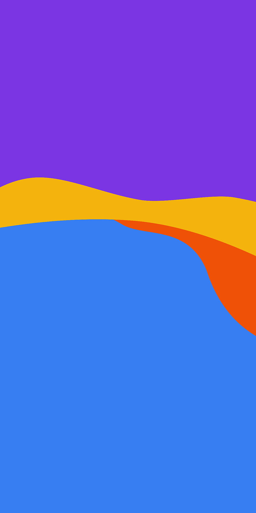 Vibrant Abstract Minimalist Landscape with Purple Sky and Blue Water HD phone wallpaper