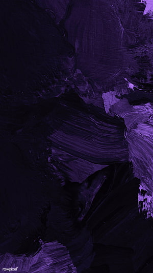 Dark Violet Oil Paint Strokes Abstract Texture with Deep Purple Brushwork HD phone wallpaper