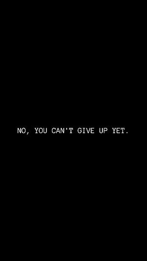 Minimalist Black Background With White Motivational Quote Text HD phone wallpaper