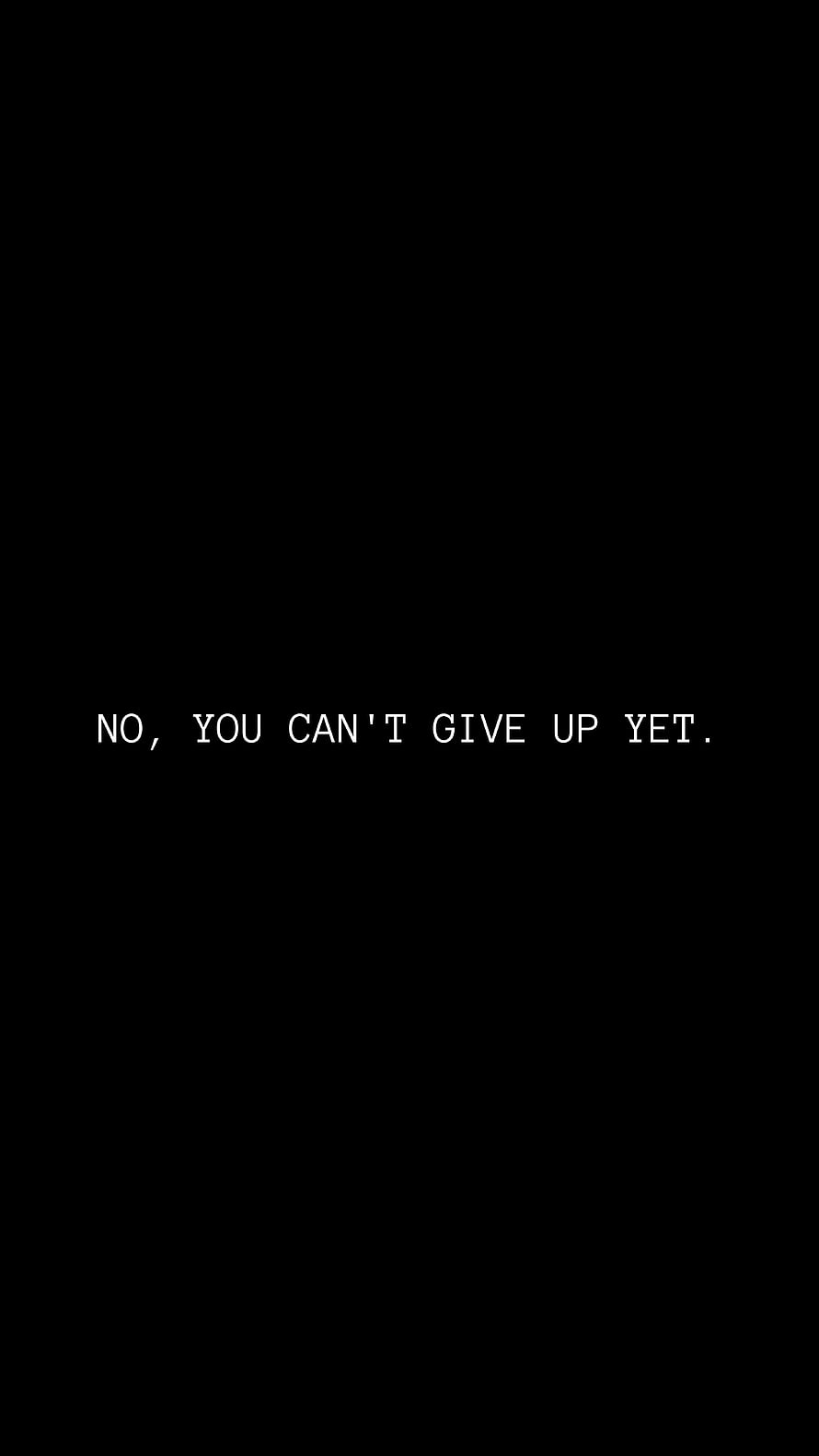 Minimalist Black Background With White Motivational Quote Text HD phone wallpaper