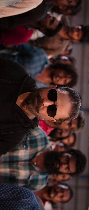 Kamal Haasan as Vikram in Sunglasses Amidst a Crowd HD phone wallpaper