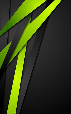 Abstract Geometric Design with Neon Green Diagonal Stripes on Dark Background HD phone wallpaper