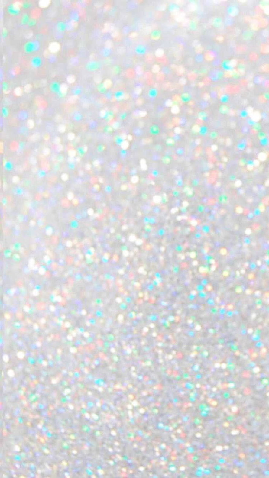 Iridescent Holographic Glitter Texture with Soft Pastel Sparkles and Shimmering Bokeh HD phone wallpaper