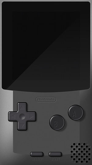 Sleek Black Nintendo Game Boy Handheld Console with Classic D-Pad and AB Buttons HD phone wallpaper