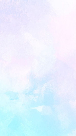 Soft Pastel Watercolor Sky with Delicate Clouds and Dreamy Gradient HD phone wallpaper
