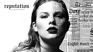 Taylor Swift Reputation Album Cover Black and White Portrait HD wallpaper