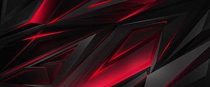 Dell Gaming Abstract Geometric Wallpaper with Red and Black Angular Design HD wallpaper