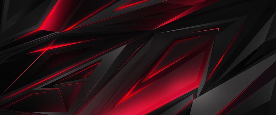 Dell Gaming Abstract Geometric Wallpaper with Red and Black Angular Design HD wallpaper