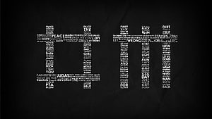 Depeche Mode Lyrics Typography Art on Dark Grayscale Background HD wallpaper