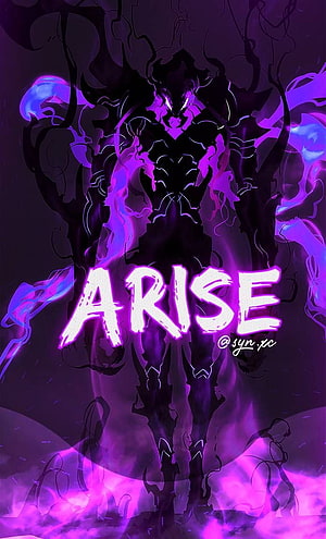 Solo Leveling Arise Dark Shadow Warrior with Purple Energy Aura HD phone wallpaper