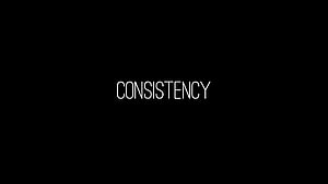 Minimalist Black Background with White Consistency Text Typography HD wallpaper