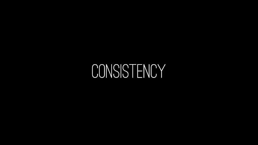 Minimalist Black Background with White Consistency Text Typography HD wallpaper