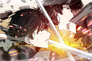 Omniscient Reader's Viewpoint: Kim Dokja in Intense Sword Duel HD wallpaper