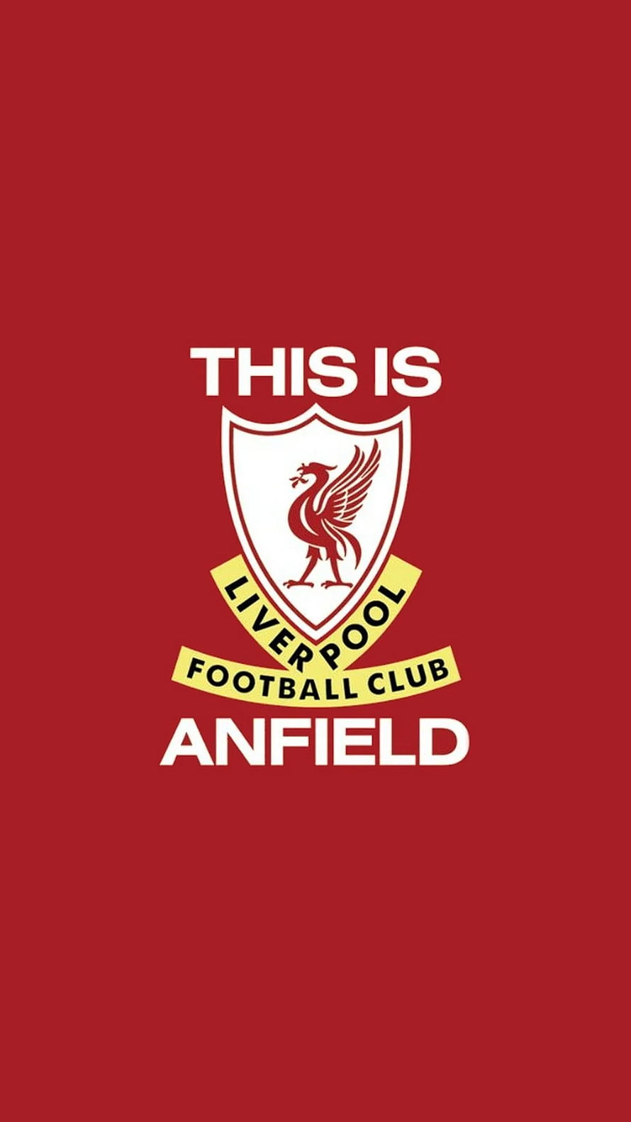 Liverpool FC Anfield Crest on Deep Red Background HD phone wallpaper