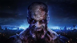 Dying Light 2 Volatile Monster Portrait Against Dark City Skyline HD wallpaper