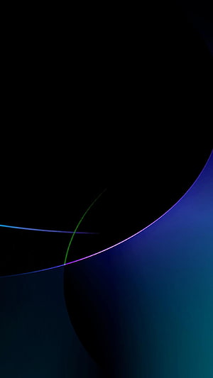 Abstract Dark Blue and Black Curved Lines with Neon Green and Purple Accents HD phone wallpaper
