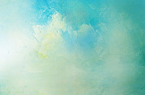 Soft Pastel Abstract Paint Texture with Turquoise and Mint Green Brushstrokes HD wallpaper