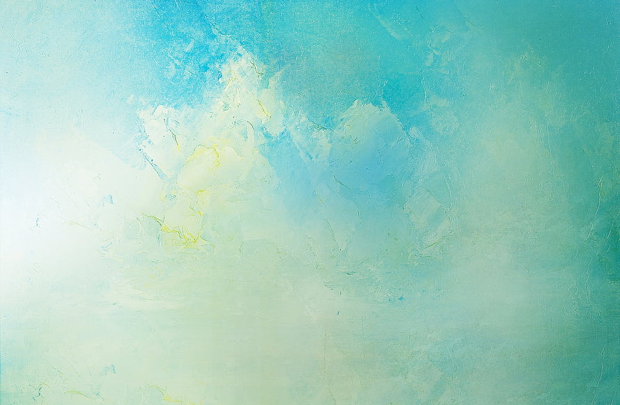Soft Pastel Abstract Paint Texture with Turquoise and Mint Green Brushstrokes HD wallpaper
