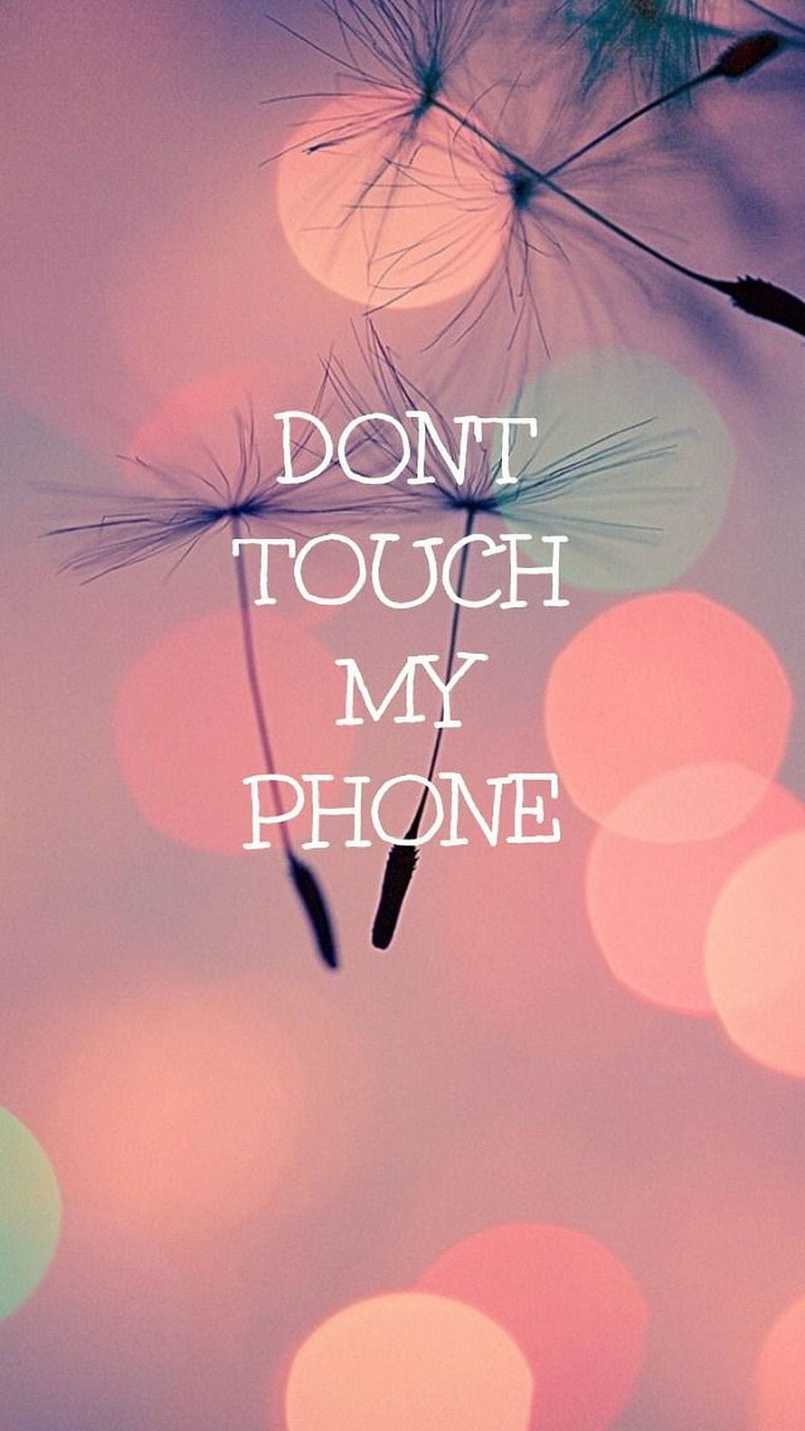 Dreamy Dandelion Seeds Against Soft Pink Bokeh Background With Inspirational Quote HD phone wallpaper