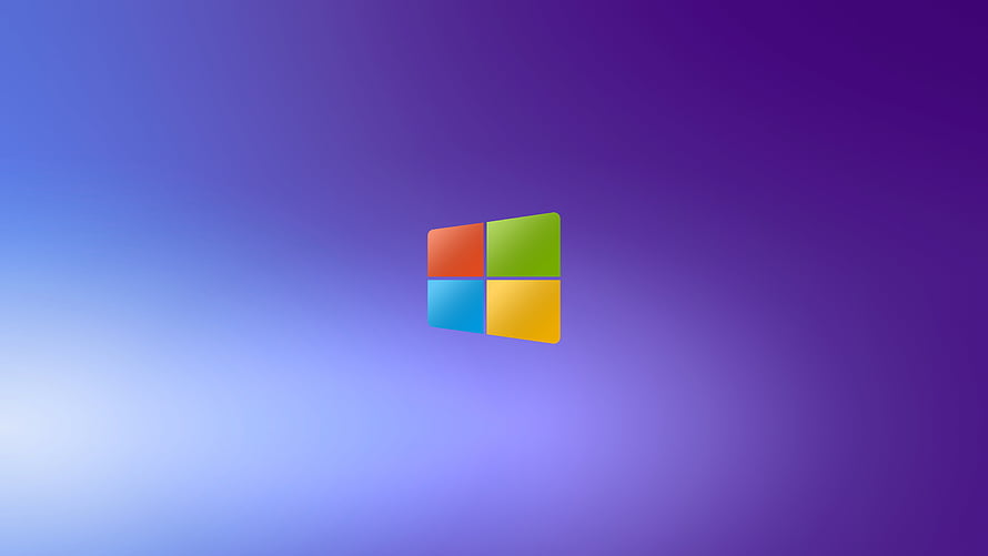 Windows 11 Logo on Soft Purple Gradient Background HD wallpaper