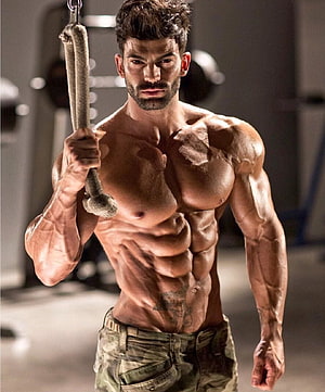 Sergi Constance Gym Portrait: Shredded Physique and Intense Focus HD phone wallpaper