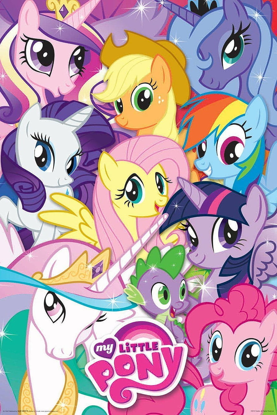 My Little Pony Friendship Is Magic Main Characters Group Collage Poster HD phone wallpaper