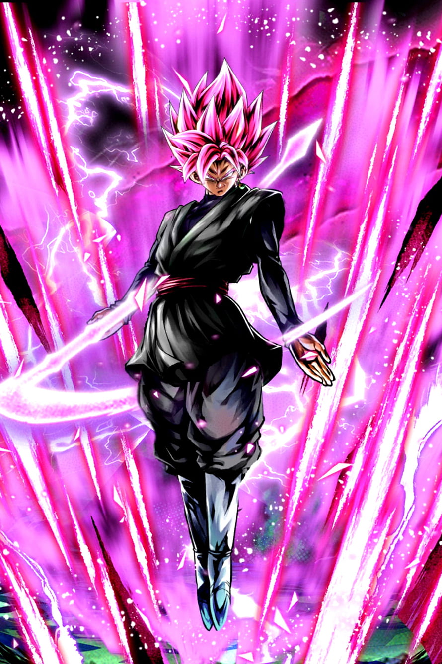 Goku Black Super Saiyan Rose Dragon Ball Anime Character Artwork HD phone wallpaper